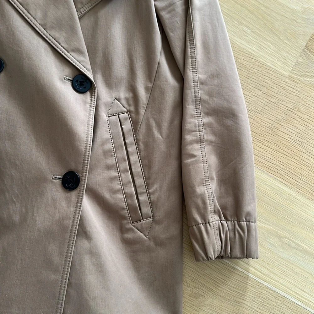 J. Crew Classic Tan Double-Breasted Women's trench Coat - Picture 5 of 11